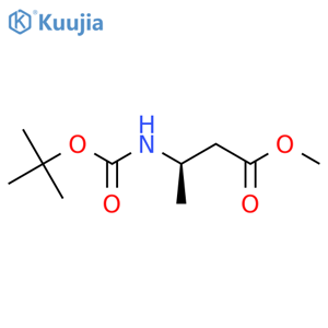 Methyl (R)-N-boc-3-aminobutyrate structure
