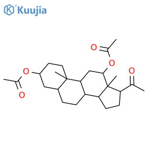 (3R,8R,9S,10S,12S,13S,14S,17S)-17-acetyl-10,13-dimethylhexadecahydro-1H-cyclopenta[a]phenanthrene-3,12-diyl diacetate structure