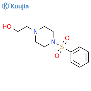 2-4-(Phenylsulfonyl)piperazino-1-ethanol structure