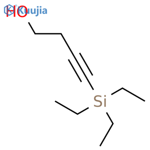 4-(triethylsilyl)but-3-yn-1-ol structure