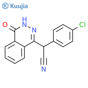 2-(4-Chlorophenyl)-2-(4-oxo-3,4-dihydrophthalazin-1-yl)acetonitrile structure