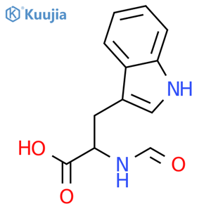 2-(Formylazaniumyl)-3-(1H-indol-3-yl)propanoate structure