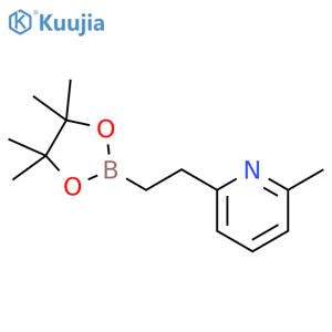 2-Methyl-6-[2-(4,4,5,5-tetramethyl-1,3,2-dioxaborolan-2-yl)ethyl]pyridine structure