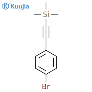 (4-Bromophenylethynyl)trimethylsilane structure