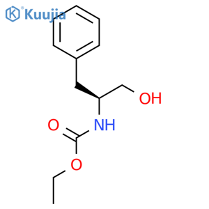 Carbamic acid, [(1S)-1-(hydroxymethyl)-2-phenylethyl]-, ethyl ester structure