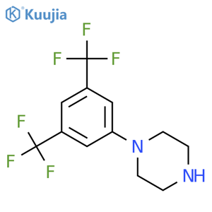 1-(3,5-bis-Trifluoromethylphenyl)piperazine structure