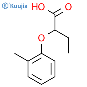 2-(2-Methylphenoxy)butanoic Acid structure