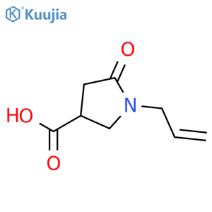 5-oxo-1-(prop-2-en-1-yl)pyrrolidine-3-carboxylic acid structure