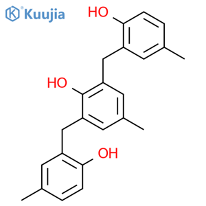 2,6-Bis[(2-hydroxy-5-methylphenyl)methyl]-4-methylphenol structure