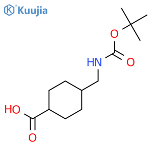 4-(t-Butoxycarbonyl)aminomethylcyclohexanecarboxylic Acid structure