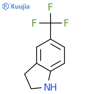 5-(trifluoromethyl)-2,3-dihydro-1H-indole structure