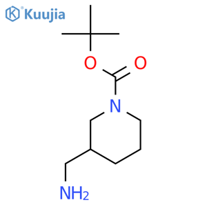 Tert-butyl 3-(aminomethyl)piperidine-1-carboxylate structure