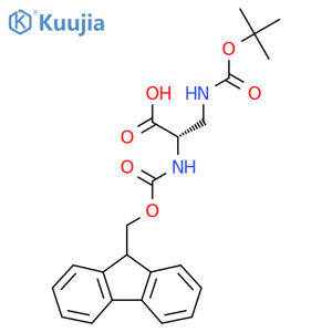 Fmoc-Dap(Boc)-OH structure