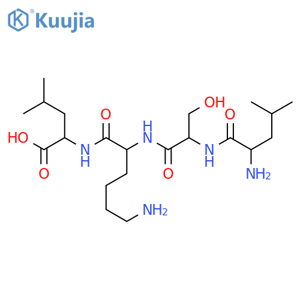 H-Leu-Ser-Lys-Leu-OH trifluoroacetate salt structure