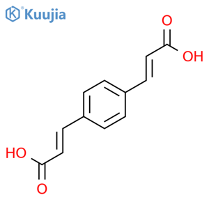 1,4-Benzenediacrylic Acid structure