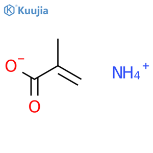 2-Propenoic acid,2-methyl-, ammonium salt (1:1) structure