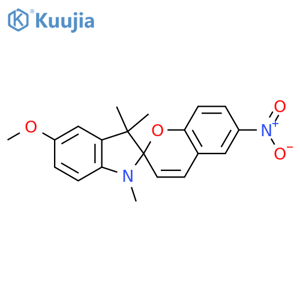 1',3'-Dihydro-5'-methoxy-1',3',3'-trimethyl-6-nitrospiro(2H-1-benzopyran-2,2'-(2H)indole) structure