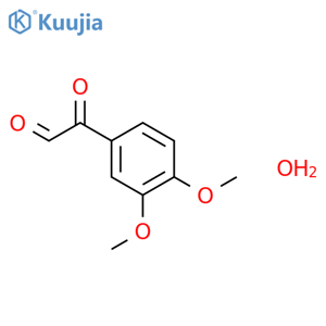 3,4-Dimethoxyphenylglyoxal hydrate structure