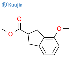 Methyl 4-methoxy-2,3-dihydro-1H-indene-2-carboxylate structure