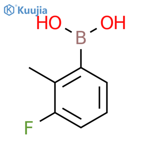 (3-fluoro-2-methylphenyl)boronic acid structure