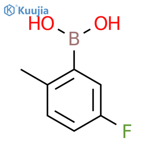 2-methyl-5-fluorophenylboronic acid structure