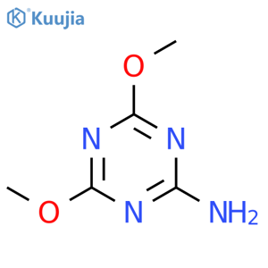 4,6-dimethoxy-1,3,5-triazin-2-amine structure