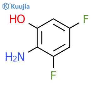 2-Amino-3,5-difluorophenol structure