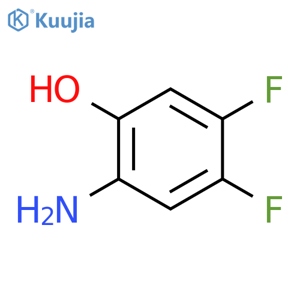 2-Amino-4,5-difluorophenol structure