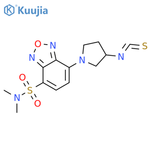 (S)-(+)-4-(N,N-Dimethylaminosulfonyl)-7-(3-isothiocyanatopyrrolidin-1-yl)-2,1,3-benzoxadiazole structure