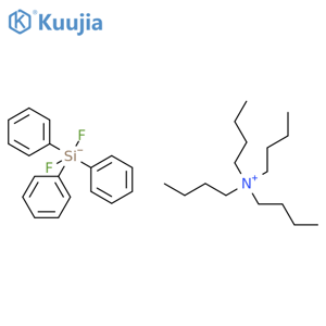 Tetrabutylammonium difluorotriphenylsilicate(IV) structure