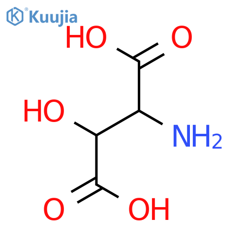 (2R,3R)-2-Amino-3-hydroxysuccinic acid structure