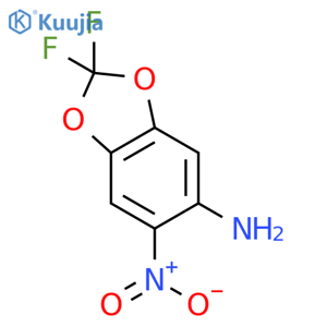 2,2-Difluoro-6-nitro-benzo1,3dioxol-5-ylamine structure