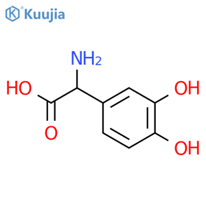 Benzeneacetic acid, a-amino-3,4-dihydroxy- structure