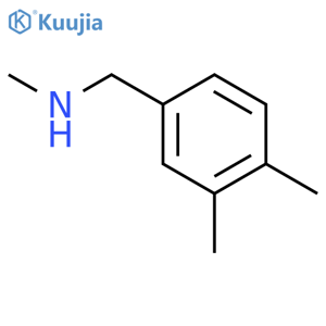 [(3,4-dimethylphenyl)methyl](methyl)amine structure