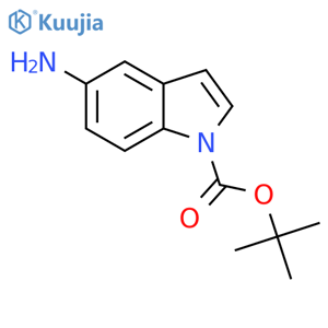 tert-butyl 5-amino-1H-indole-1-carboxylate structure