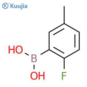 (2-fluoro-5-methyl-phenyl)boronic acid structure