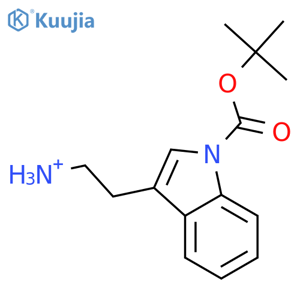 TERT-BUTYL-3-(2-AMINOETHYL)-1H-INDOLE-1-CARBOXYLATE structure