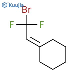 Cyclohexane, (2-bromo-2,2-difluoroethylidene)- structure