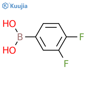 3,4-Difluorophenylboronic acid structure