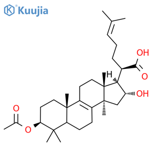 3-O-Acetyl-16alpha-hydroxytrametenolic acid structure