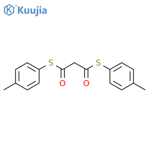 Propanebis(thioic)acid, S1,S3-bis(4-methylphenyl) ester structure