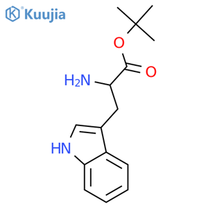 (S)-tert-Butyl 2-amino-3-(1H-indol-3-yl)propanoate structure