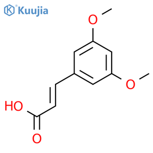 3,5-Dimethoxycinnamic acid structure