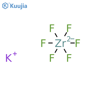 Dipotassium hexafluorozirconate structure