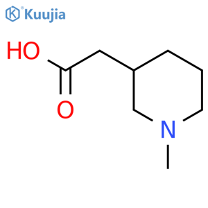 2-(1-Methylpiperidin-3-yl)acetic acid structure