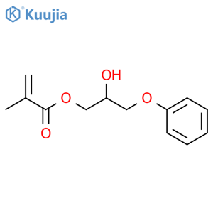 2-Propenoic acid,2-methyl-, 2-hydroxy-3-phenoxypropyl ester structure