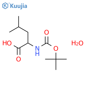 (tert-Butoxycarbonyl)-D-leucine structure