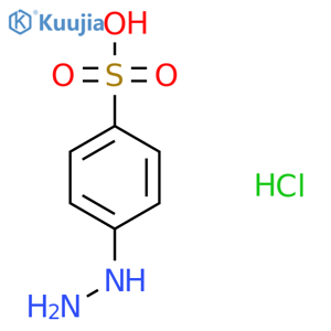 4-Hydrazinylbenzene-1-sulfonic acid hydrochloride structure