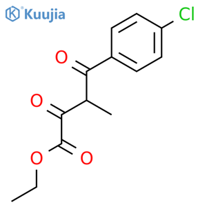 Ethyl 4-(4-chlorophenyl)-3-methyl-2,4-dioxobutanoate structure