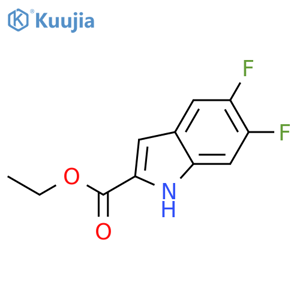 ethyl 5,6-difluoro-1H-indole-2-carboxylate structure